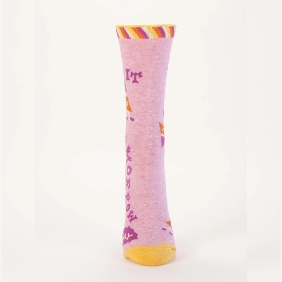 DO it Tomorrow Day Women’s panoramic print crew socks - Picture 3 of 3